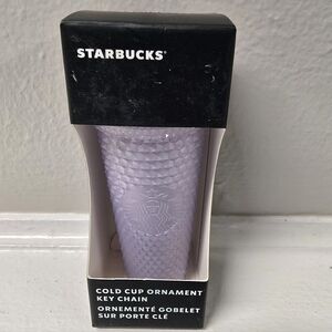 Starbucks Purple Textured Cold Cup Key Chain